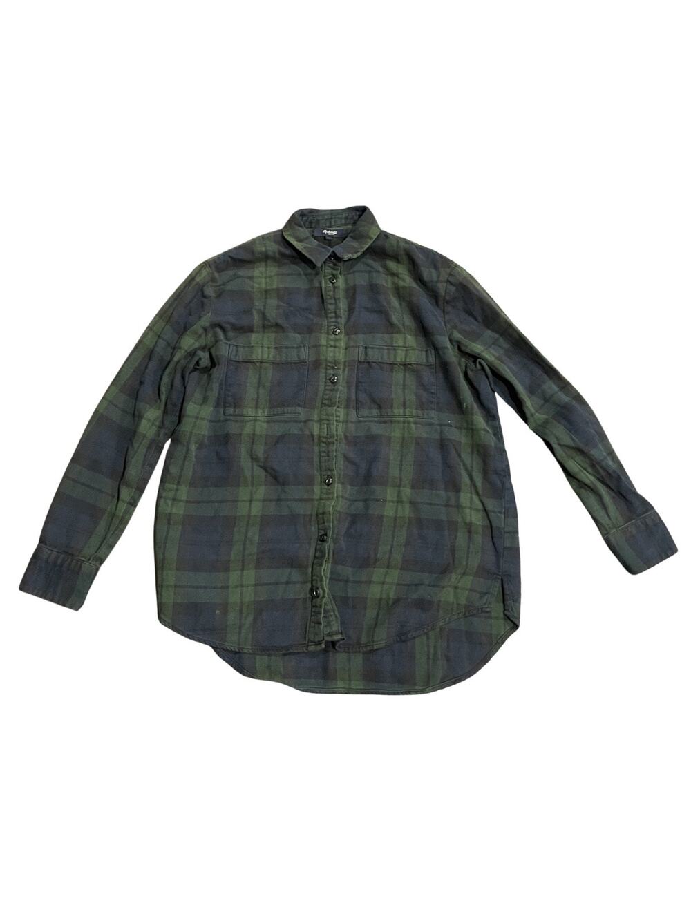 Madewell Shirt Jacket Flannel Long Sleeve Shirt SZ XS Casual Streetwear Everyday
